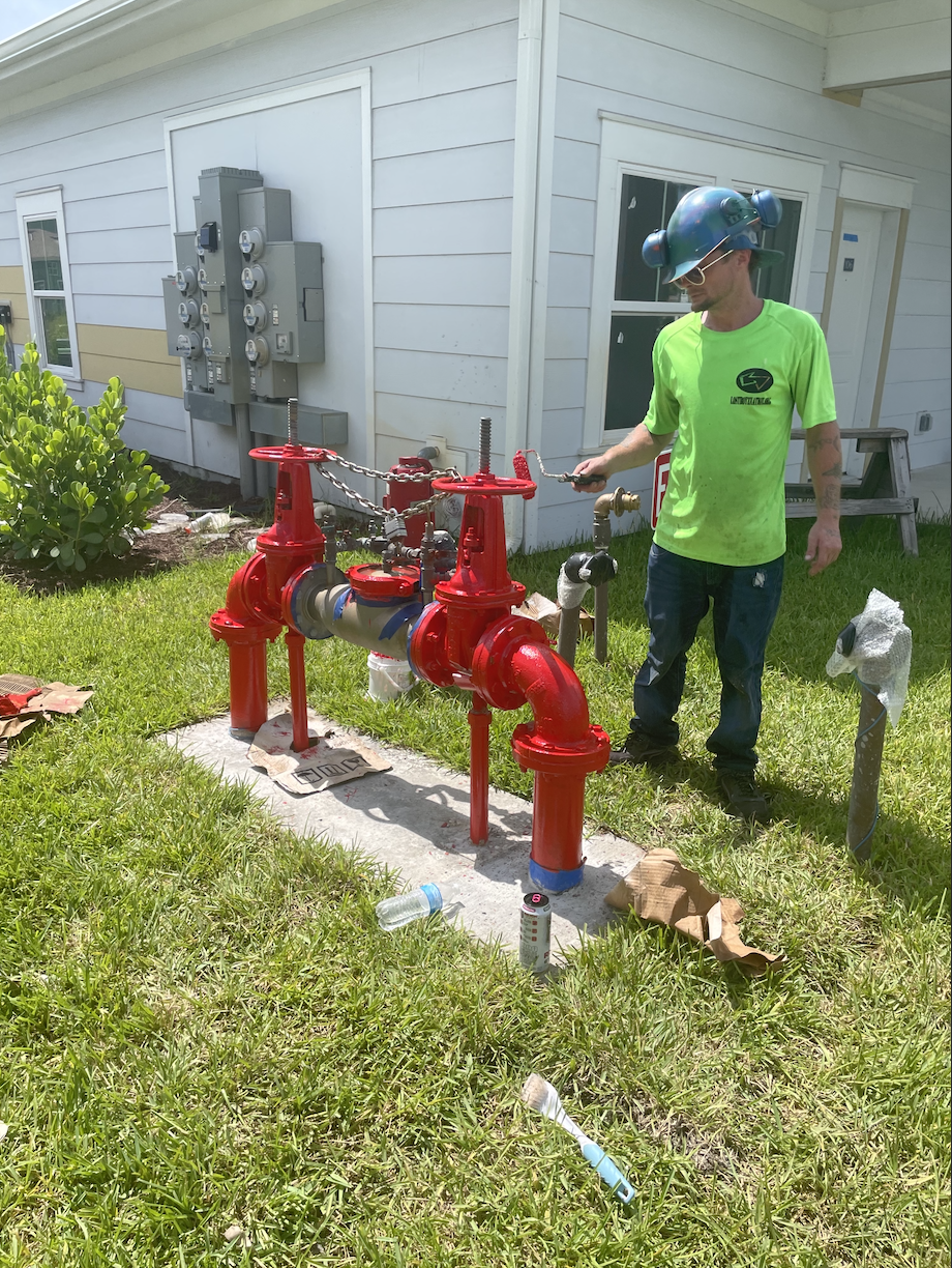Backflow preventer painting