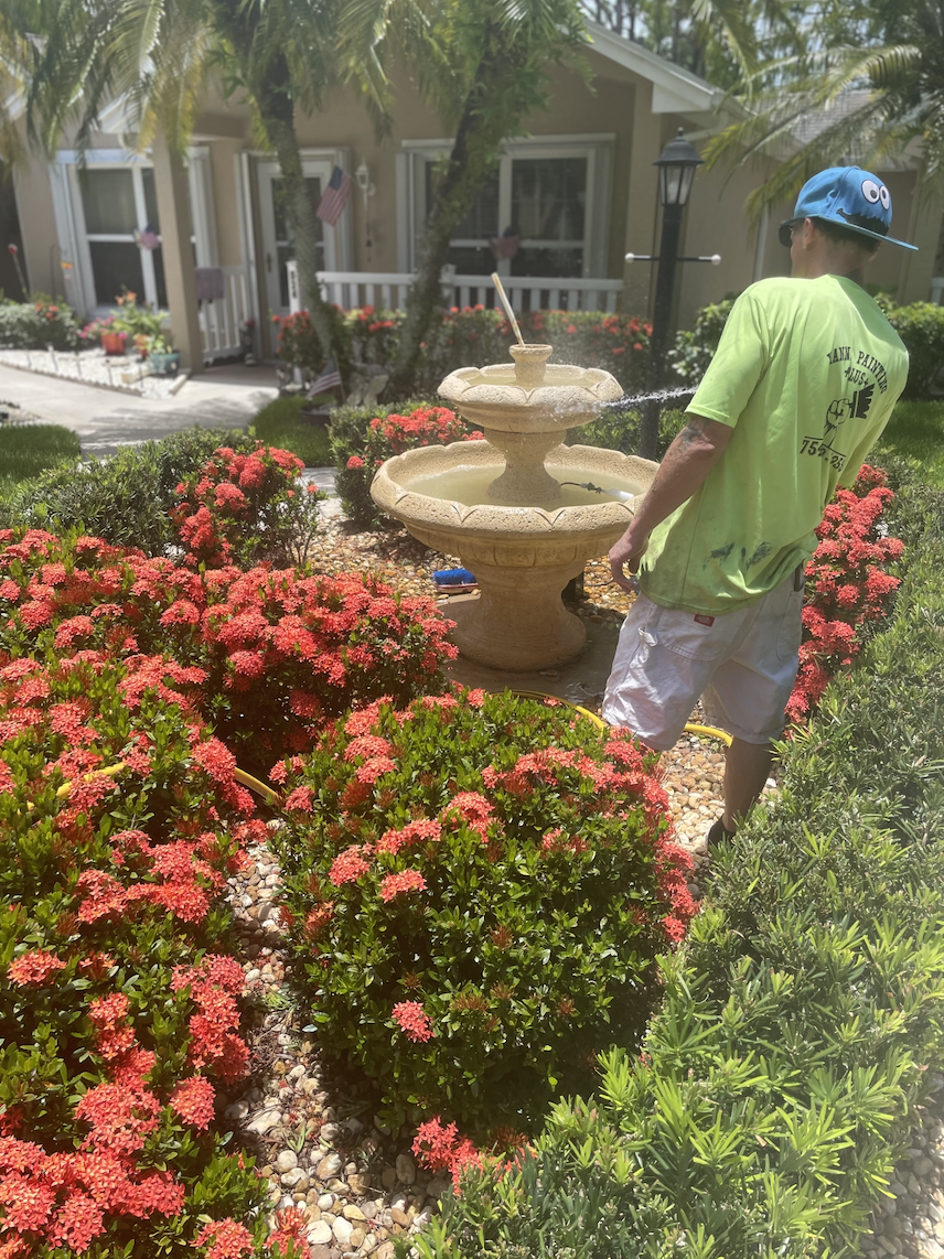 Fountain maintenance