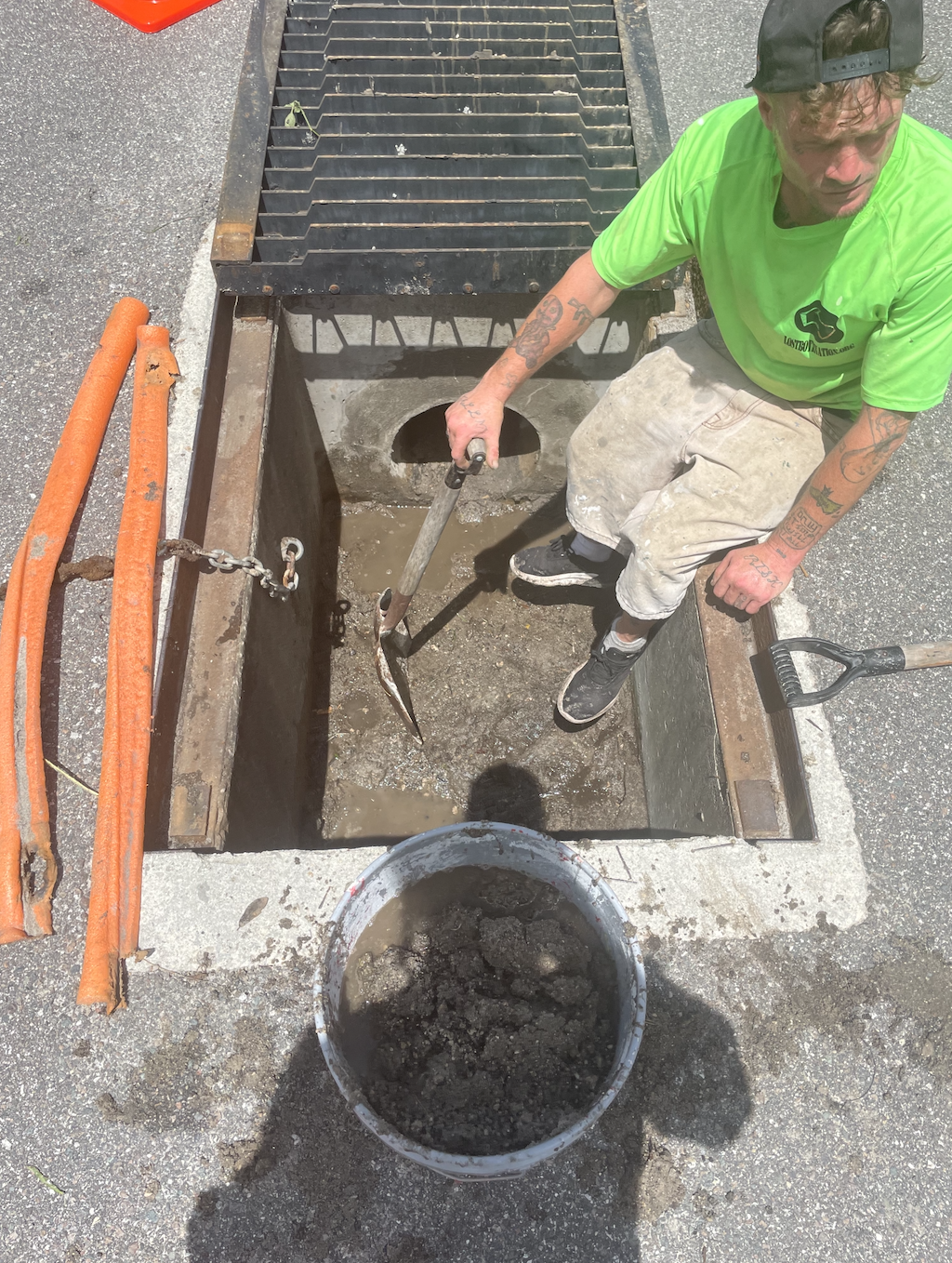 Storm drain work